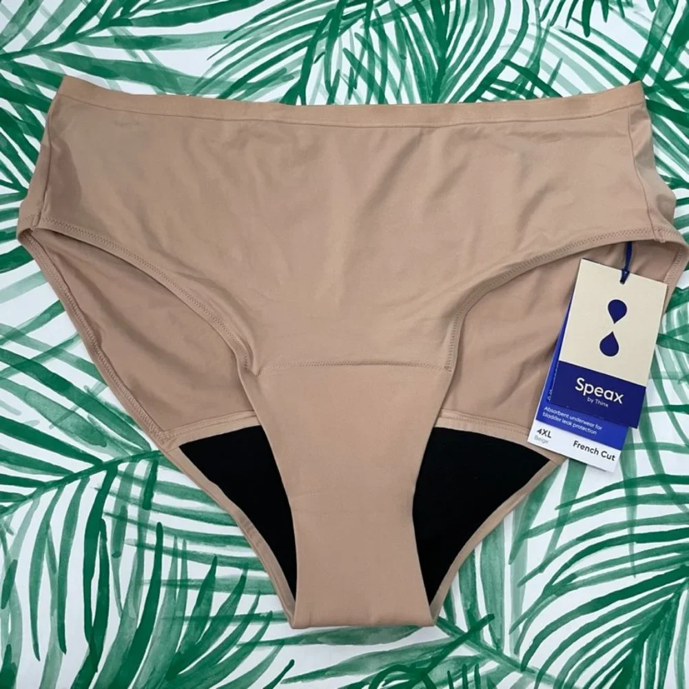 NWT Speax by Thinx French Cut Bladder Leak Absorbent Underwear Size 4XL